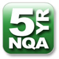 5 year NQA Warranty Button
