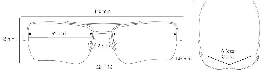 Product dimensions